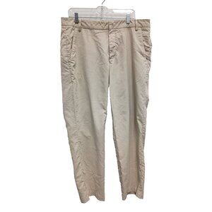 Puma Mens Chino Golf Pants Size 36X30 Beige Nylon Straight Leg Flat Front Casual